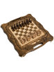 Шахматы + нарды резные c Араратом 40 с ручкой, Haleyan фото 1 — Samovars.ru