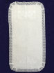 Салфетка овальная белая с белым кружевом и кружевной отделкой арт. 0с-824, 95х50 фото 1 — Samovars.ru