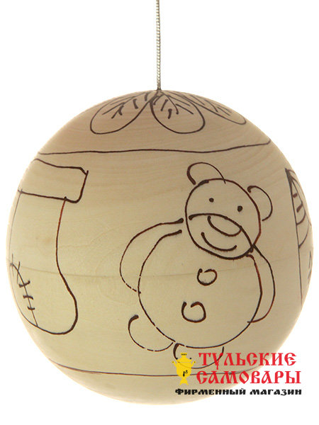 Набор для творчества "Новогодний шар" в комплекте с красками фото 1 — Samovars.ru