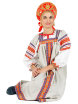 Русский народный костюм "Забава" льняной бежевый сарафан и блузка XL-XXXL фото 1 — Samovars.ru