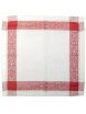 Салфетка красно-белая с мережкой, 45х45 фото 1 — Samovars.ru