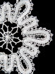 Кружевной сувенир "Снежинка" арт. 4нхп-232 фото 2 — Samovars.ru