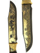 Нож Златоуст сувенирный "Тайга" в кожаных ножнах фото 3 — Samovars.ru